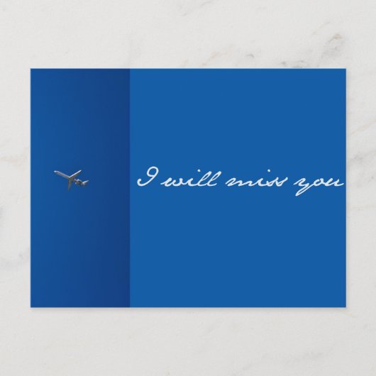 Du wirst mir fehlen! postkarte (Vorderseite)