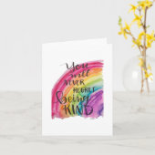 Du wirst nie bereuen, eine nette Karte zu sein (Gelbe Blume)