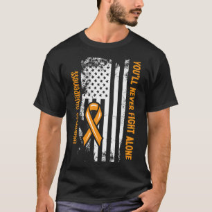 Du wirst niemals allein kämpfen Blutkrebs Leukämie T-Shirt