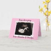 Du wirst Oma und Opa sein Karte (Gelbe Blume)