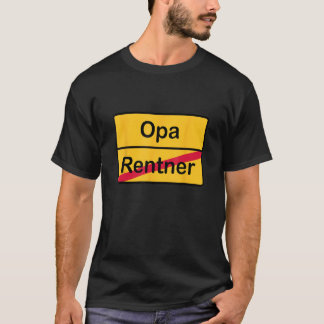 Du wirst Opa   Place Sign Renter  Grandpa T-Shirt
