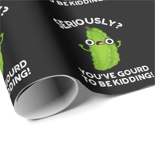 Du wirst verdammt Veggie Pun Dark BG Geschenkpapier (Rolleneckpunkt)