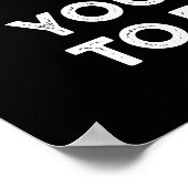 Du wirst verdammt Veggie Pun Dark BG Poster (Ecke)