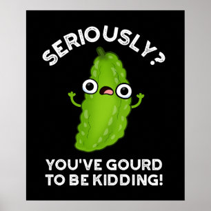 Du wirst verdammt Veggie Pun Dark BG Poster