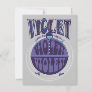 Du wirst violett, Violet! Mitteilungskarte