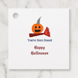 Du wurdest ausgebuht Frohes Halloween Kürbisesen B Geschenkanhänger