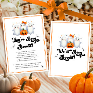 Du wurdest ausgebuht Halloween Nachbar-Spielkarte Einladung