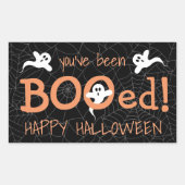 Du wurdest Niedlich Ghost Halloween Candy Leckerei Rechteckiger Aufkleber (Vorderseite)