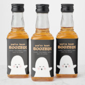 Du wurdest zu Halloween Niedlicher Geist-Liquor-Bo Alkoholflaschenetikett (Flaschen)