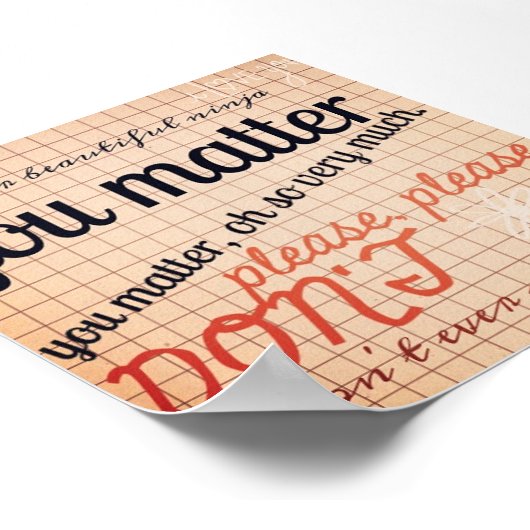 Du zählst Poster (Ecke)