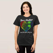 Du zählst Tri-Blend shirt (Vorderseite voll)