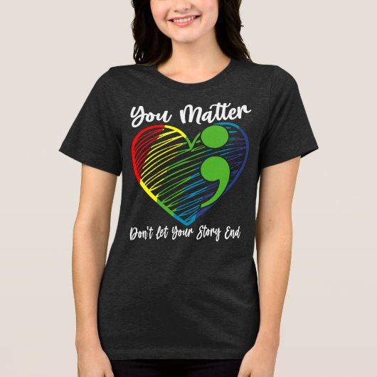 Du zählst Tri-Blend shirt (Vorderseite)