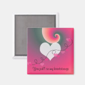 Du ziehst mich an den Herzen Magnet (Vorderseite/Rückseite)