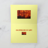 Du zündest mein Leben an! Karte (Innenseite)