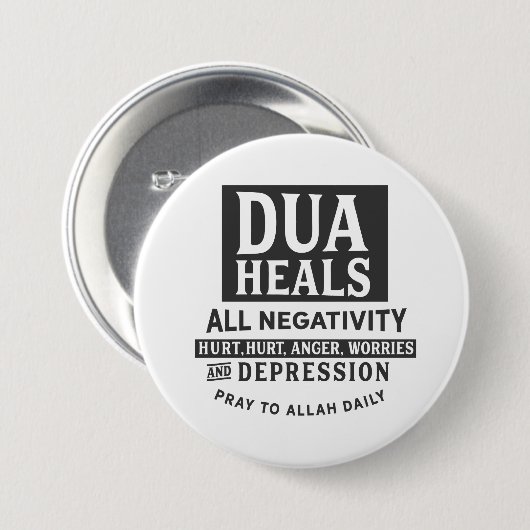 DUA heilt alle Negativität Button (Vorne & Hinten)