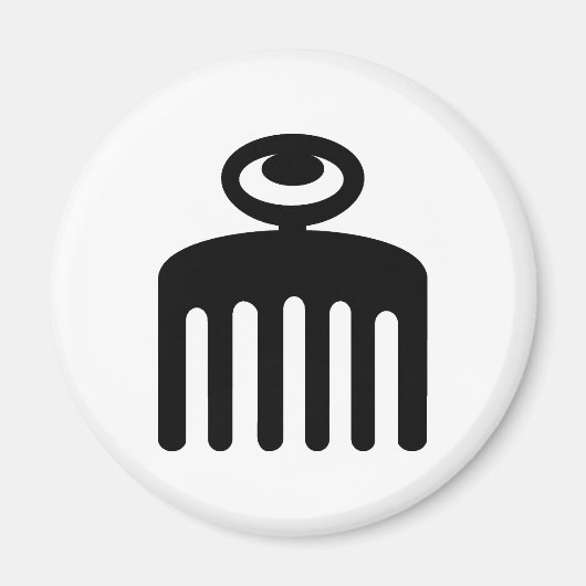 Duafe | Adinkra-Symbol für weibliche Schönheit Magnet (Vorne)