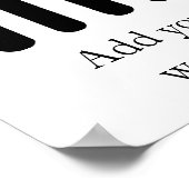 Duafe | Adinkra-Symbol für weibliche Schönheit Poster (Ecke)