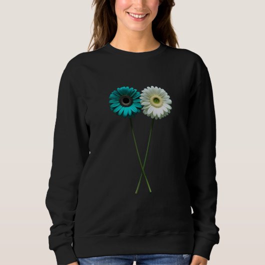 Dual Bloom Silent Balance Paired Petals Two in Sti Sweatshirt (Vorderseite)