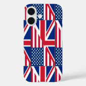 Dual Citizen American & British Flag Case-Mate iPhone Hülle (Rückseite)