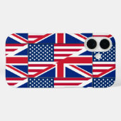 Dual Citizen American & British Flag Case-Mate iPhone Hülle (Rückseite (Horizontal))