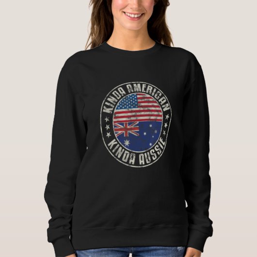 Dual Citizenship American Australian Australia Usa Sweatshirt (Vorderseite)