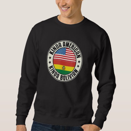Dual Citizenship American Bolivian Bolivia Usa Fla Sweatshirt (Vorderseite)