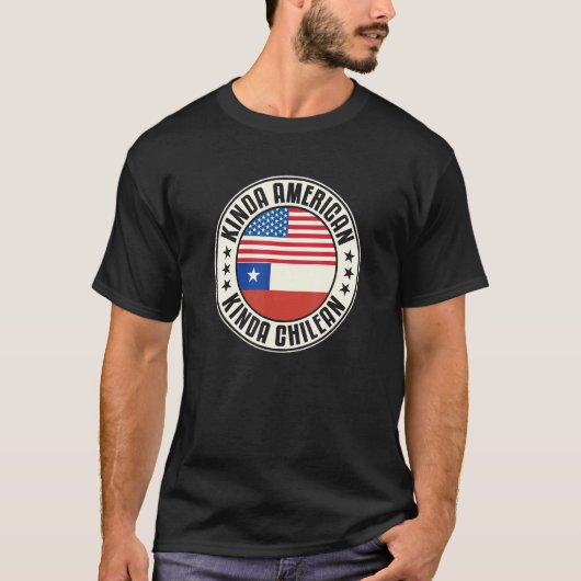 Dual Citizenship American Chilean Chile Usa Flag C T-Shirt (Vorderseite)