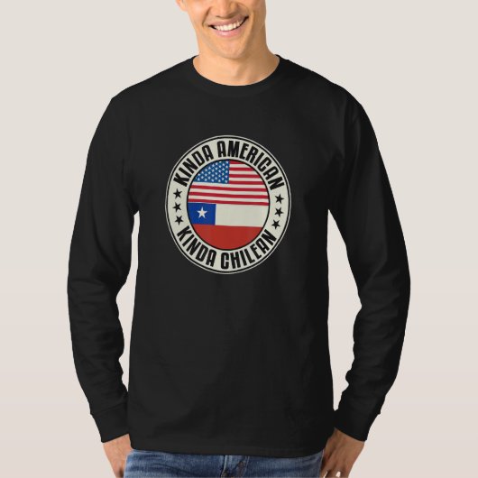 Dual Citizenship American Chilean Chile Usa Flag C T-Shirt (Vorderseite)
