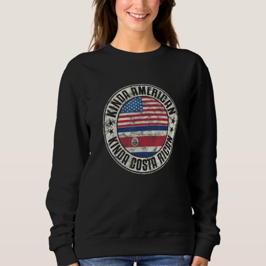 Dual Citizenship American Costa Rican Costa Rica U Sweatshirt (Vorderseite)