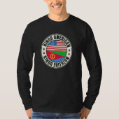 Dual Citizenship American Eritrean Eritrea Usa Fla T-Shirt (Vorderseite)