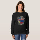 Dual Citizenship American Filipino Philippines Usa Sweatshirt (Vorne ganz)