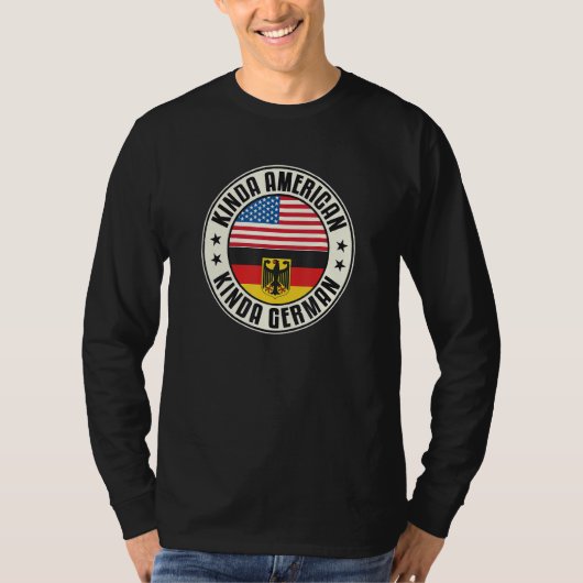 Dual Citizenship American German Germany Usa Flag T-Shirt (Vorderseite)