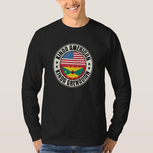 Dual Citizenship American Grenadian Grenada Usa Fl T-Shirt (Vorderseite)