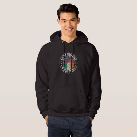 Dual Citizenship American Irish Ireland Usa Flag_2 Hoodie (Vorne ganz)