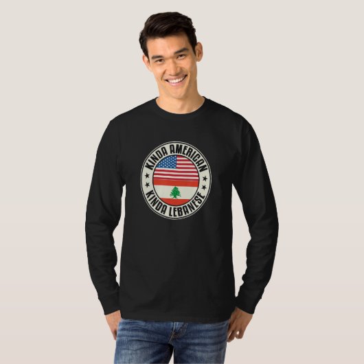 Dual Citizenship American Lebanese Lebanon Usa Fla T-Shirt (Vorne ganz)