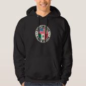 Dual Citizenship American Mexican Mexico Usa Flag Hoodie (Vorderseite)