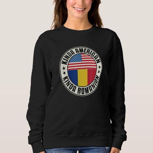 Dual Citizenship American Romanian Romania Usa Fla Sweatshirt (Vorderseite)