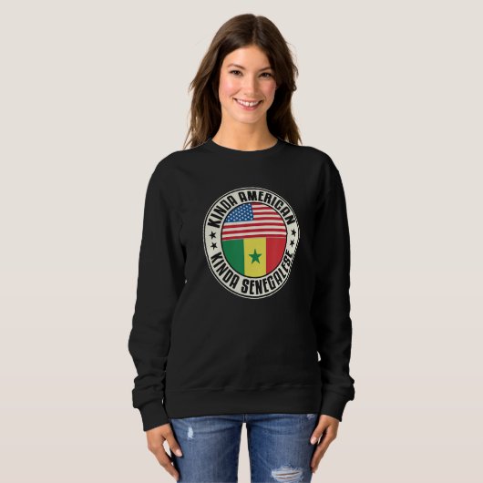 Dual Citizenship American Senegalese Senegal Usa F Sweatshirt (Vorne ganz)