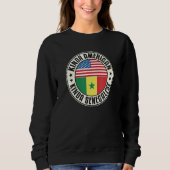 Dual Citizenship American Senegalese Senegal Usa F Sweatshirt (Vorderseite)
