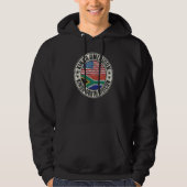 Dual Citizenship American South African Africa Usa Hoodie (Vorderseite)