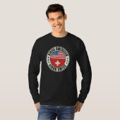 Dual Citizenship American Swiss Switzerland Usa Fl T-Shirt (Vorne ganz)
