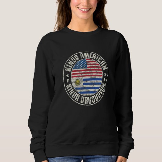 Dual Citizenship American Uruguayan Uruguay Usa Fl Sweatshirt (Vorderseite)