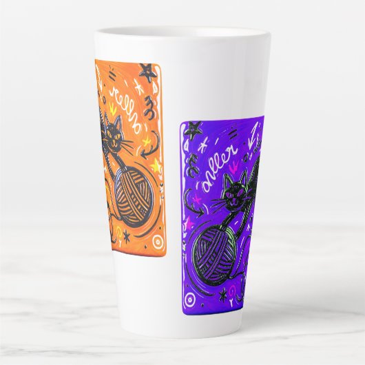 Dual Color Cat Milchtasse (Vorderseite)