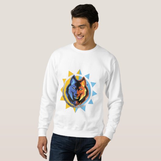 Dual Color Wolf Sweatshirt (Vorne ganz)