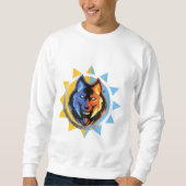 Dual Color Wolf Sweatshirt (Vorderseite)