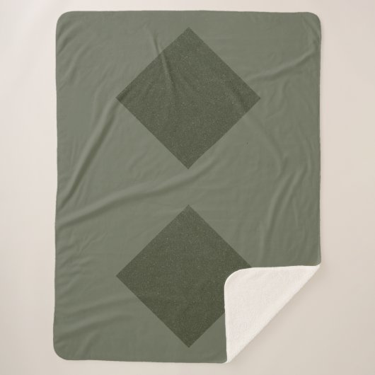 Dual Diamond Moss Sherpa Blanket Sherpadecke (Vorderseite)