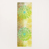 Dual Emerald Green Mandala Yogamatte (Rückseite)