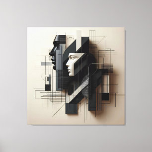 Dual Geometric Profile Leinwanddruck