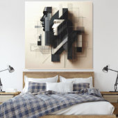 Dual Geometric Profile Leinwanddruck (Insitu (Schlafzimmer))