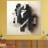 Dual Geometric Profile Leinwanddruck (Insitu (Wohnzimmer))